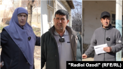 Дар акс: Мавлуда Мӯсоева, Азим Одинаев ва Нусратулло Нарзибоев