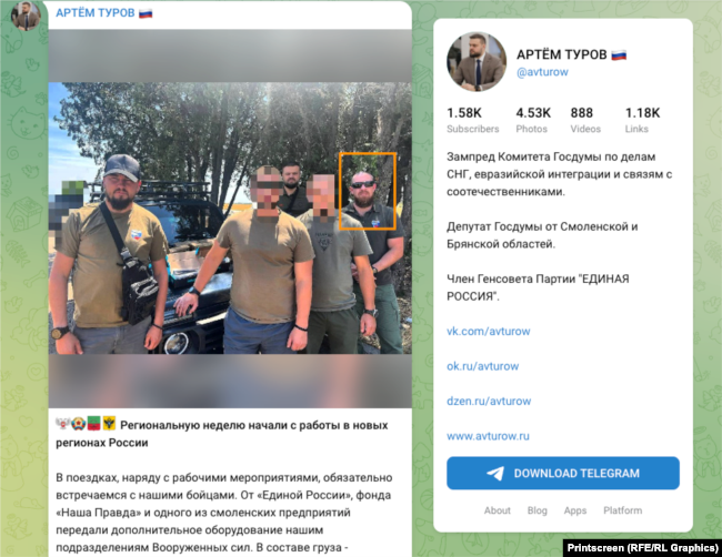 Andreenkov pe frontul din Ucraina, în 2024.