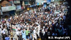 تظاهرات در کشمیر تحت کنترول پاکستان بر علیه هند. August 15, 2019