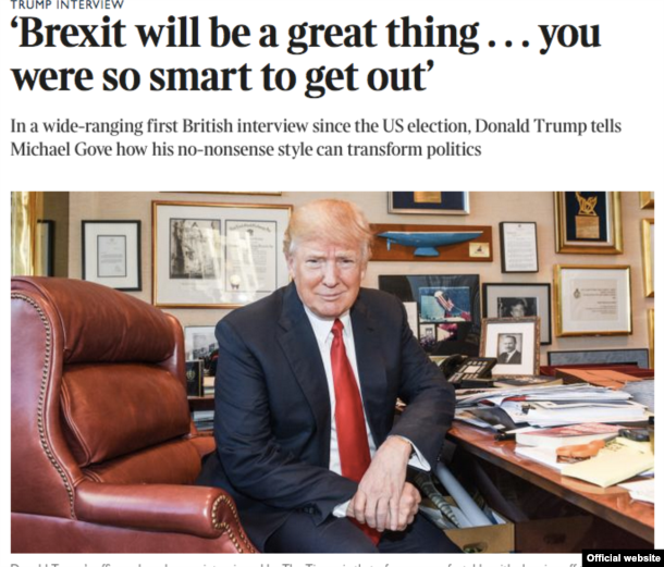 Інтерв’ю Дональда Трампа британській газеті The Times