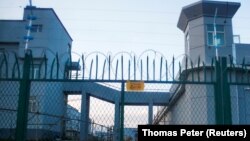 One of the camps in Xinjiang where Uyghurs are believed to be incarcerated. China describes the facility as a vocational training center.
