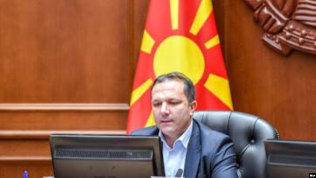 Премиерот Оливер Спасовски на владина седница 