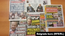 Naslovne strane novina i tabloida u Srbiji zbog Izetbegovićeve navodne izjave