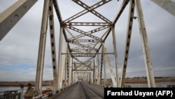 The Afghanistan-Uzbekistan Friendship Bridge in Hairatan, from where a rail link will be built to the Afghan city of Mazar-e Sharif