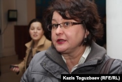 Елена Малыгина, сотрудник прессозащитной организации "Адил соз". Алматы, 28 февраля 2013 года.