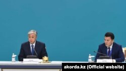 Президент Казахстана Касым-Жомарт Токаев, и государственный советник Ерлан Карин