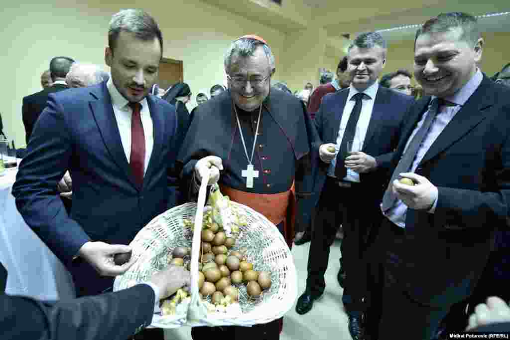 Sa prijema kod kardinala Vinka Puljića.