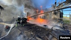 Dëmet nga sulmet ajrore në Kiev më 10 tetor 2022.