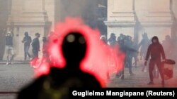 Protesti u Rimu, 27. oktobar