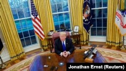 Дональд Трамп даёт интервью журналистам Reuters в Белом доме, 11 декабря 2018 года