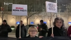 Građani i aktivisti za ljudska prava Beograda: 'Mural mora pasti'