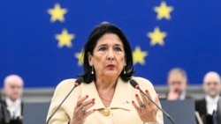 Salome Zurabișvili, președinta Georgiei, le-a cerut europarlamentarilor să pună presiune pe guvernul de la Tbilisi și să le dovedească georgienilor că n-au uitat de ei.