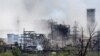 Uzina siderurgică Azovstal distrusă de bombardamentele rusești, Mariupol, 11 mai 2022
