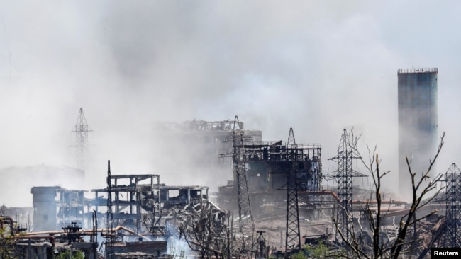 Разрушения на "Азовстали". 11 мая 2022 года