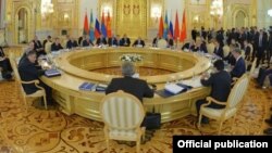 Еуразия экономикалық одағы саммиті. Мәскеу. 23 желтоқсан 2014 жыл. (Көрнекі сурет)