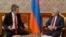 Armenia - President Serzh Sarkisian (R) meets with Turkish-Armenian parliamentarian Garo Paylan in Yerevan, 22Sep2017.