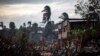 NICARAGUA – A dog eats from the rubble of houses destroyed by the passage of Hurricane Eta, in Bilwi, Puerto Cabezas, Nicaragua, on November 15, 2020, before the arrival of Hurricane Iota.