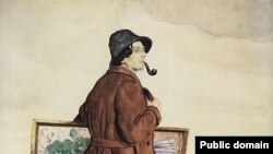 Исаак Бродский. Портрет работы Б. Кустодиева