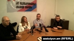 Первая пресс-конференция оппозиционного фронта общественного спасения «Новая Армения», Ереван, 29 октября 2015 г. 