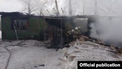 Пожар на лесопилке в Томске, фото МЧС Томской области