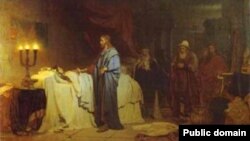 «Воскрешение дочери Иаира» — дипломная работа И.Е. Репина, 1871 год