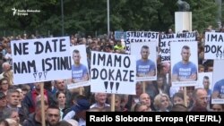 Jedan od protesta na kome građani BiH traže pravdu za Davida i Dženana, Sarajevo, 15. maj 2018.