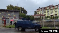 Policijski automobil u Zvečanu (foto-arhiv)