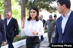 Mirziyoeva during a visit to Uzbekistan's Andijon region in June.