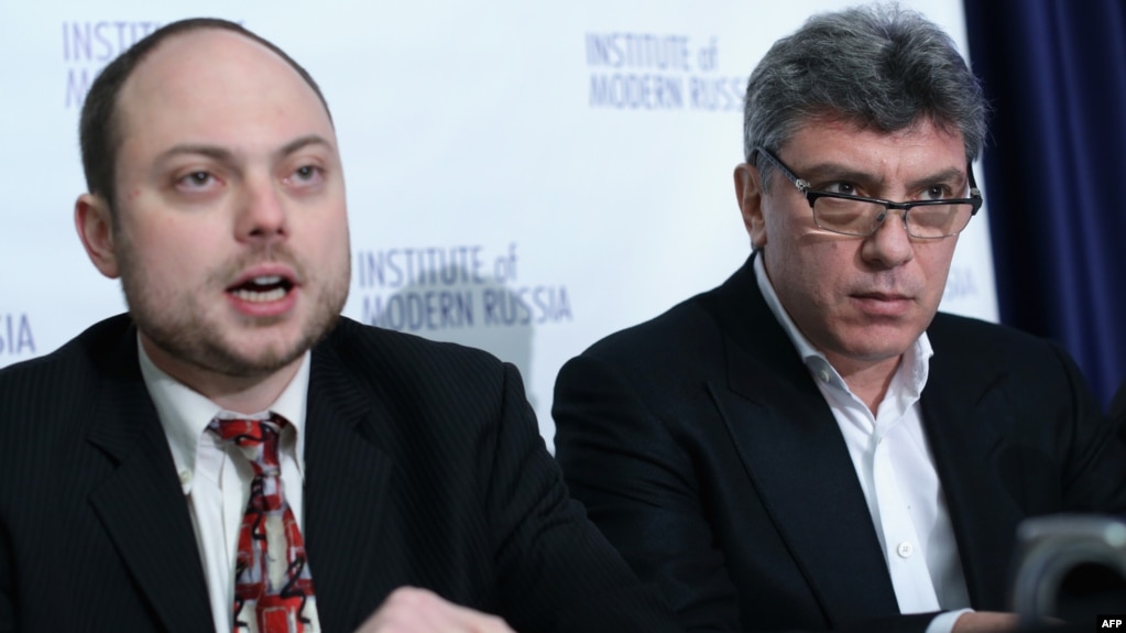 Владимир Кара-Мурза и Борис Немцов. 2014 год