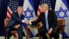 U.S. President Donald Trump (right) and Israeli Prime Minister Benjamin Netanyahu meet during the UN General Assembly in New York on September 26.