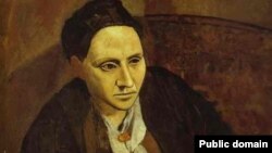 Xanım Gertrude Stein. Müəllif: Pablo Picasso (1905-06)