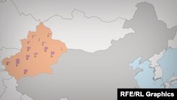 د سین‌کیانګ نقشه