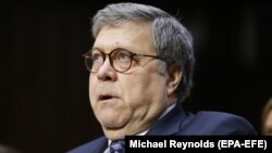 William Barr appears before the Senate Judiciary Committee hearing to testify on his nomination to be attorney general on Capitol Hill in Washington on January 15.