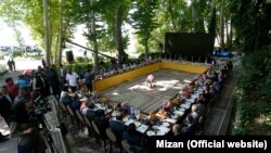 Mizan news agency reported that 45 ambassadors in Tehran visited notorious Evin prison in Tehran and "were satisfied from the situation of the prison." July 05, 2017.