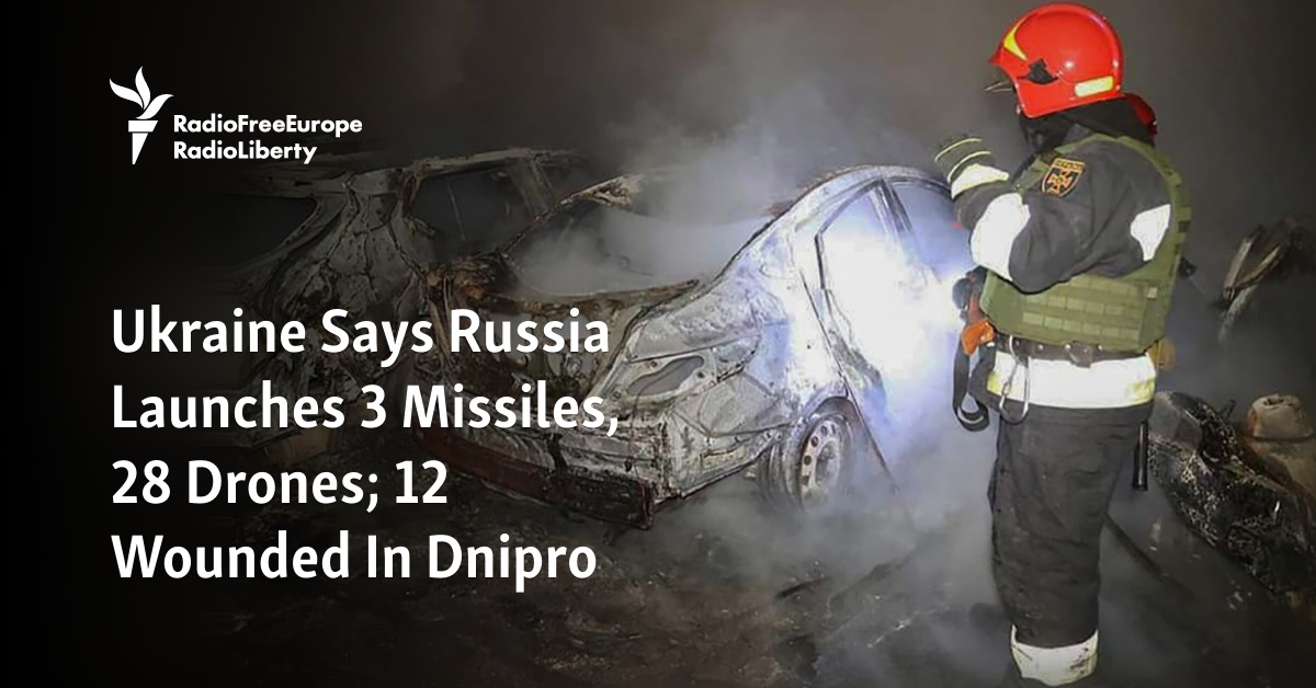 Ukraine Says Russia Launched Missile, Drone Attack On Dnipro; 2 Killed ...