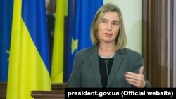 Federica Mogherini, Kiev 12 martie.