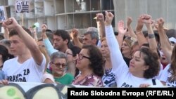 Jedan od protesta građana u Banjaluci koji traže istinu o ubistvu Davida Dragičevića, 7. jul 2018. godine, arhivska fotografija