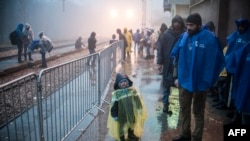 Izbeglice u Preševu, januar 2015.