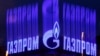 Russiýanyň "Gazprom" kompaniýasynyň emblemasy.