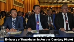 Казахстанская делегация на 62-й генеральной конференции МАГАТЭ. Вена, 17 сентября 2018 года (фото посольства Казахстана в Австрии).