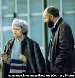 Вячеслав Бахмин и Лариса Богораз. Швеция. 1989 г.