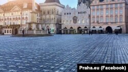 Староместская площадь, Прага, Чехия, 22 марта 2021 года 