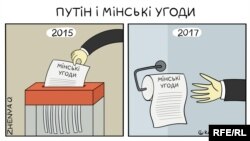 Політична карикатура Євгенії Олійник