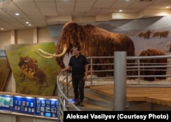 Sergei Fyodorov at the Mammoth Museum in Yakutsk.