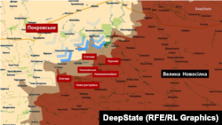 Олександрівський напрямок на мапі DeepState, початок березня 2026 року