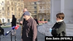 Zoran Pusić na obilježavanju Međunarodnog dana sjećanja na žrtve holokausta, Zagreb, siječanj 2021