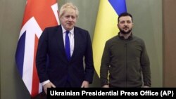ბორის ჯონსონი და ვოლოდიმირ ზელენსკი, კიევი, 9 აპრილი, 2022