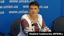 Ուկրաինա - Նադեժդա Սավչենկոն Կիևում ասուլիսի ժամանակ, 2-ը օգոստոսի, 2016թ․