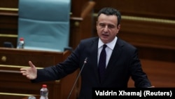 Vršitelj dužnosti premijera Kosova Albin Kurti, Priština, oktobar 2025.