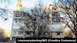 Наступствы ўдару па жылым доме ў Цярнопалі 19 лістапада 2025